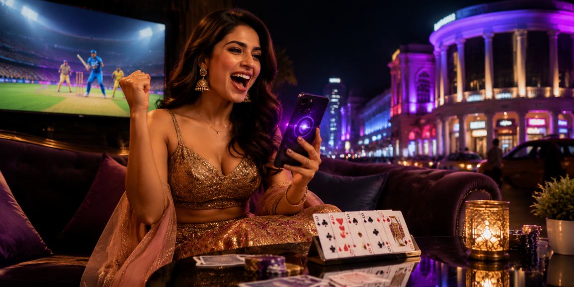 Players enjoying online Rummy game on mobile in Delhi