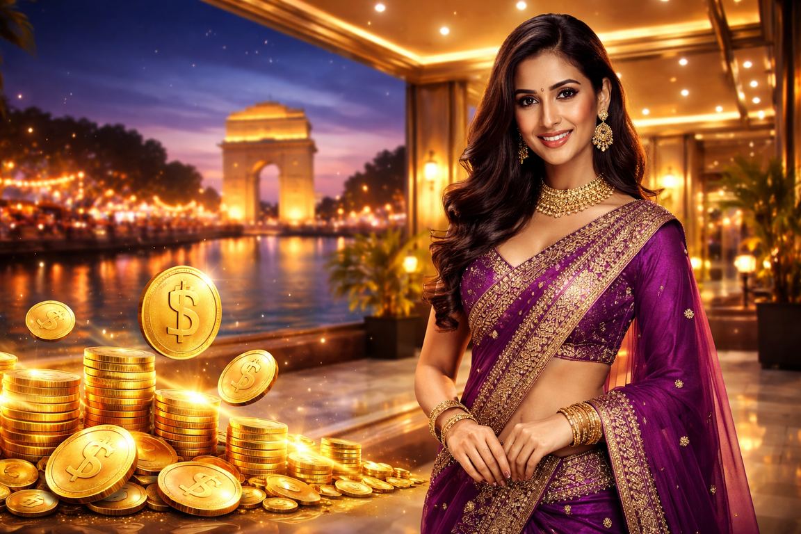 VIP player enjoying exclusive benefits at 12953 near India Gate Delhi