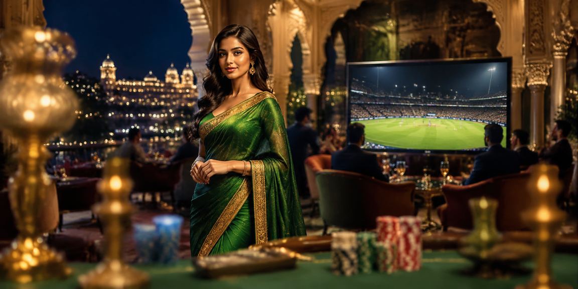 Indian woman placing cricket bets using mobile phone